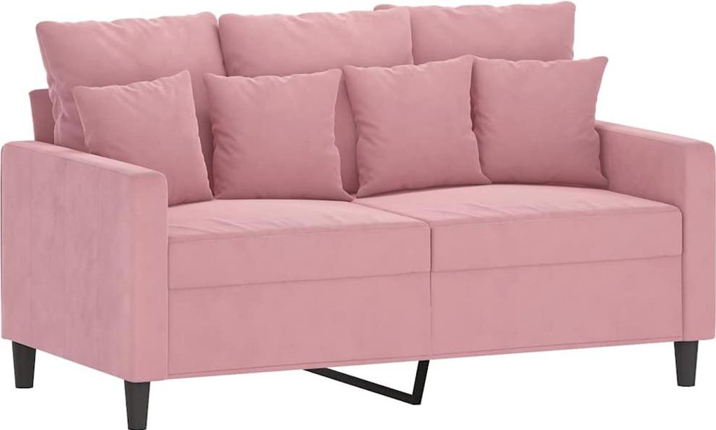 vidaXL 2-miestna pohovka Pink 120 cm Velvet Obrázok produktu 