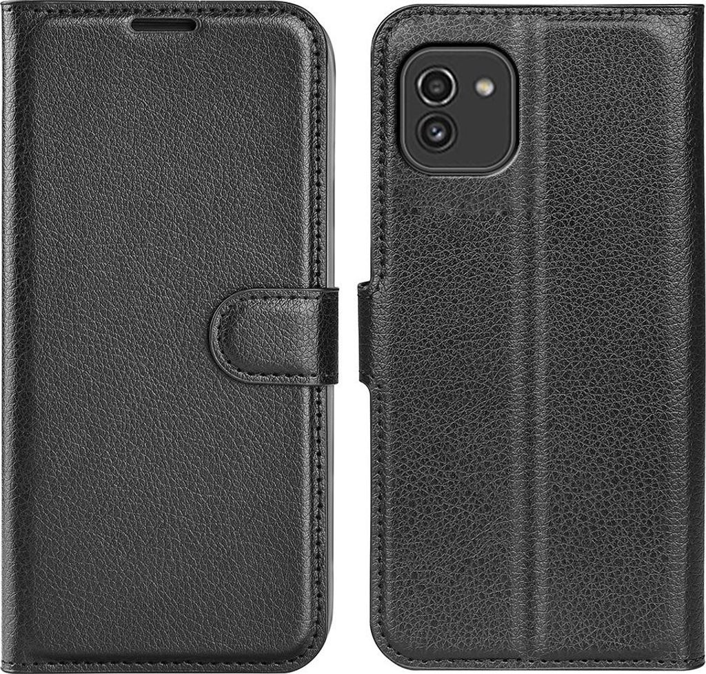 Samsung Galaxy A03 Hülle - Coverup Klapphülle - Schwarz