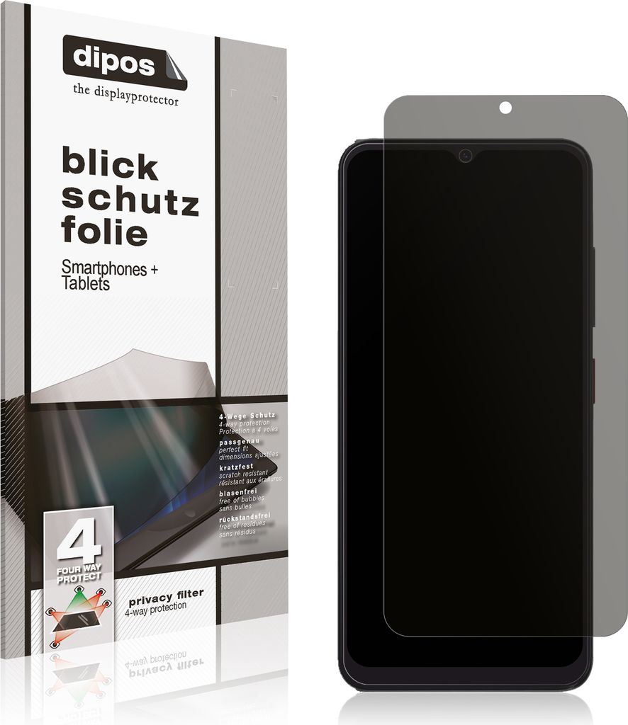 Blickschutzfolie für ZTE Blade A35e matt Schutzfolie Folie Display Schutz dipos