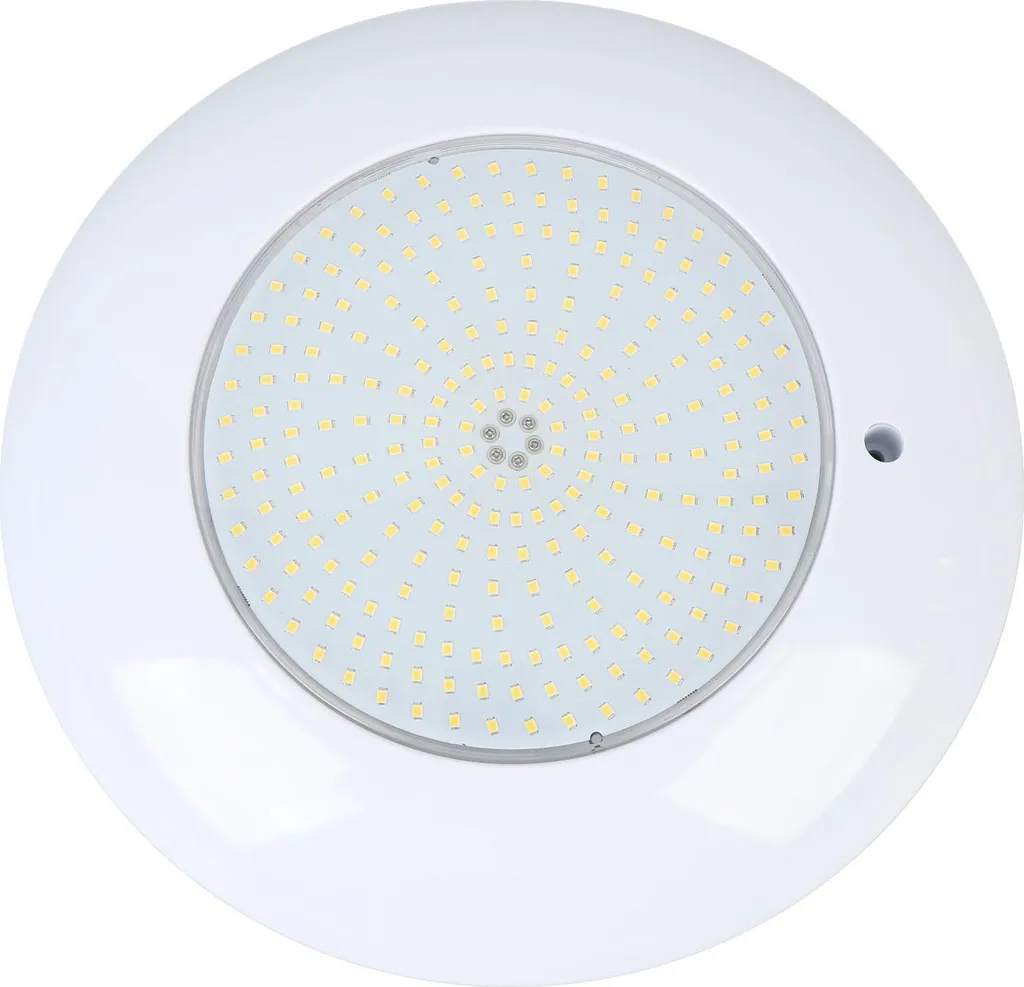 Lampe piscine LED 18W IP68 remplace projecteur 12V blanc chaud filaire
