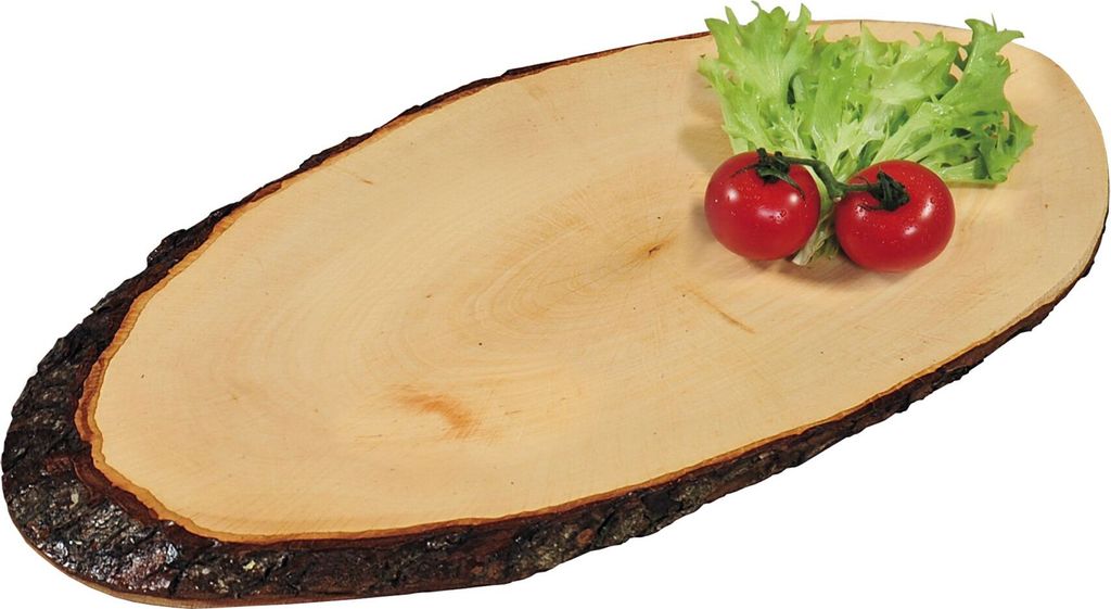 Kesper Grillmeister Vesperteller – 6 Stück Aus Buchenholz – Mit Saftrinne, Ø 25 Cm – FSC-zertifiziert, Geölt