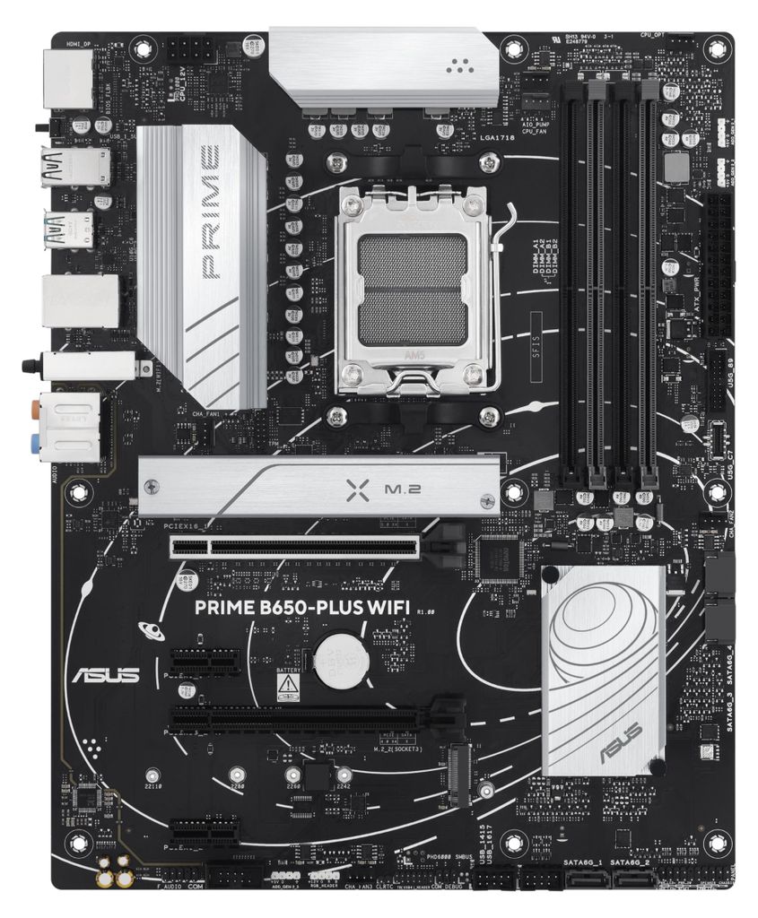 ASUS PRIME B650-PLUS WIFI, AMD, Pätica AM5, AMD Ryzen 7000 Obrázok produktu 