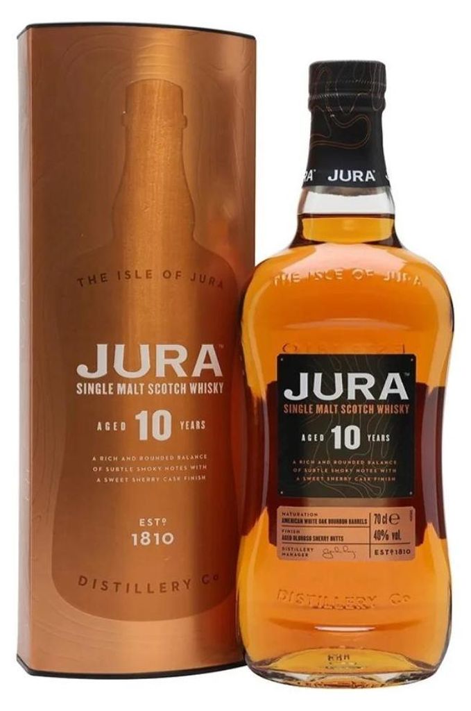 Whisky scozzese single malt Jura 10 anni in confezione Immagine del prodotto 
