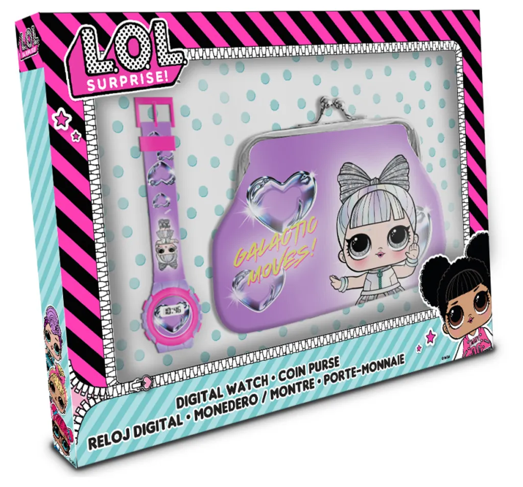 Set LOL Surprise LOL21003: Orologio Digitale + Portafoglio Cool - 2