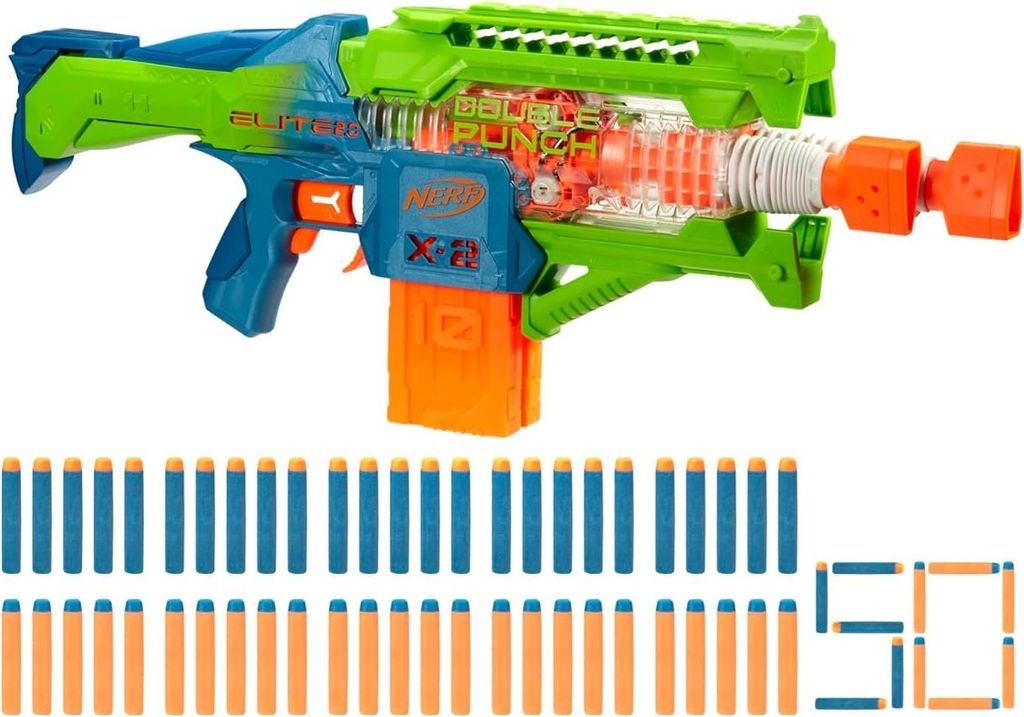 Nerf Elite 2.0 Double Punch, Spielzeug-Sturmgewehr, 8 Produktbild 