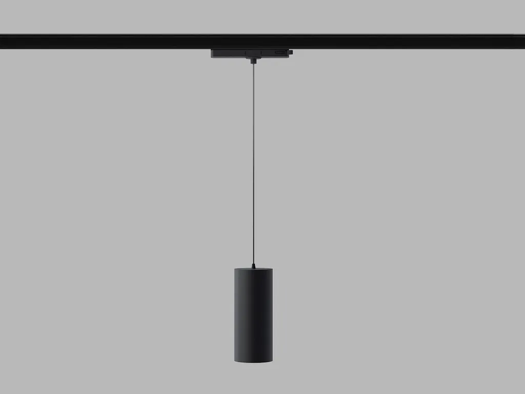 Luminaire rail LED anti-reflet TRACK LUKY Noir 10-20W confort visuel