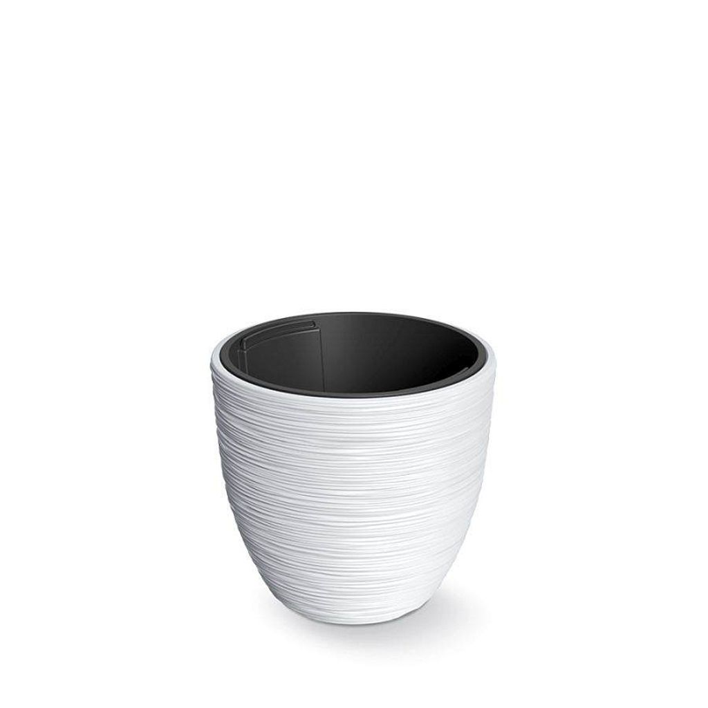 Pot de fleurs FURU avec insert 29,8 cm - couleur : blanc Image du produit 