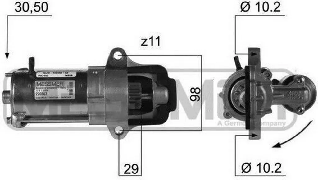 Démarreur ERA 220367A pour Mondeo III - Pièce OE 1120214 Fiable