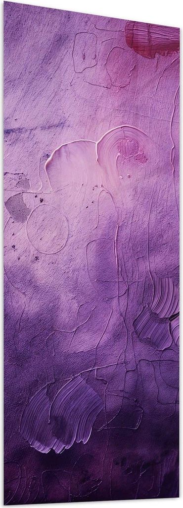 Glasbild 60x150cm in XXL für Wohnzimmer, Schlafzimmer Motiv Textur Mischung Lila