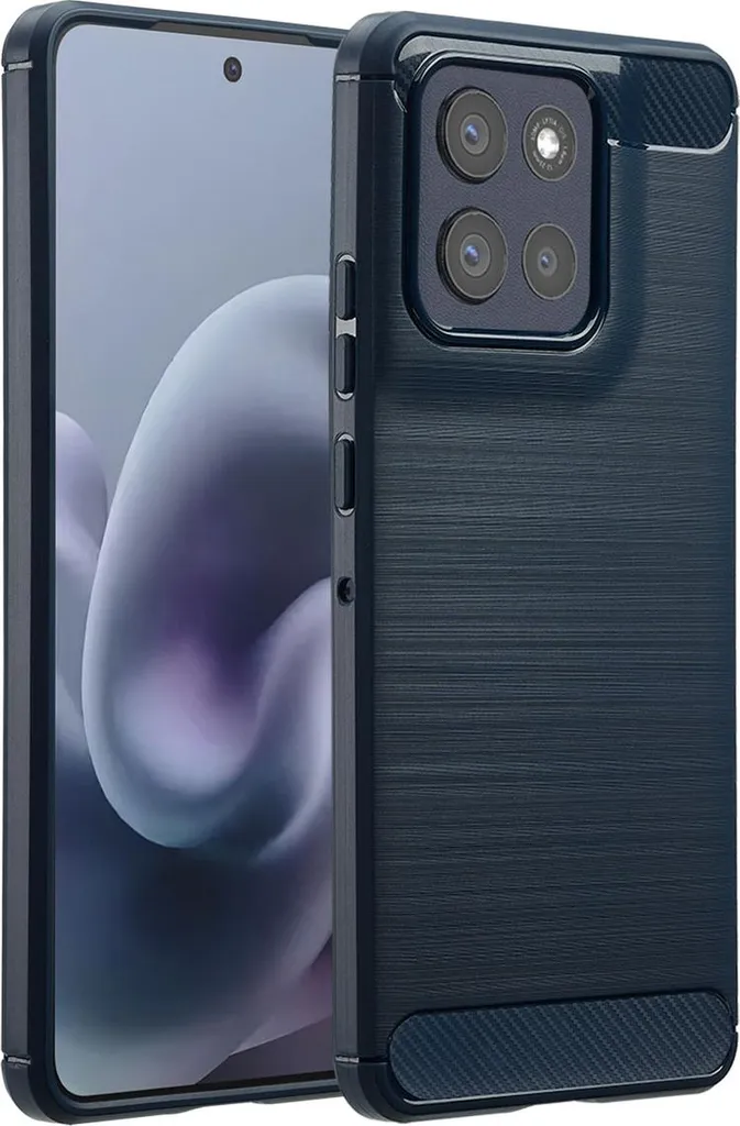 imoshion Backcover spazzolata per Motorola Moto G86 - Blu scuro
