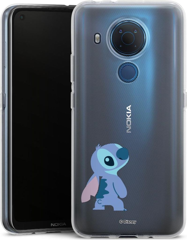 DeinDesign Handyhülle für Nokia 5.4 Silikon Hülle Case Smartphone Schutzhülle Disney Fanartikel Lilo & Stitch