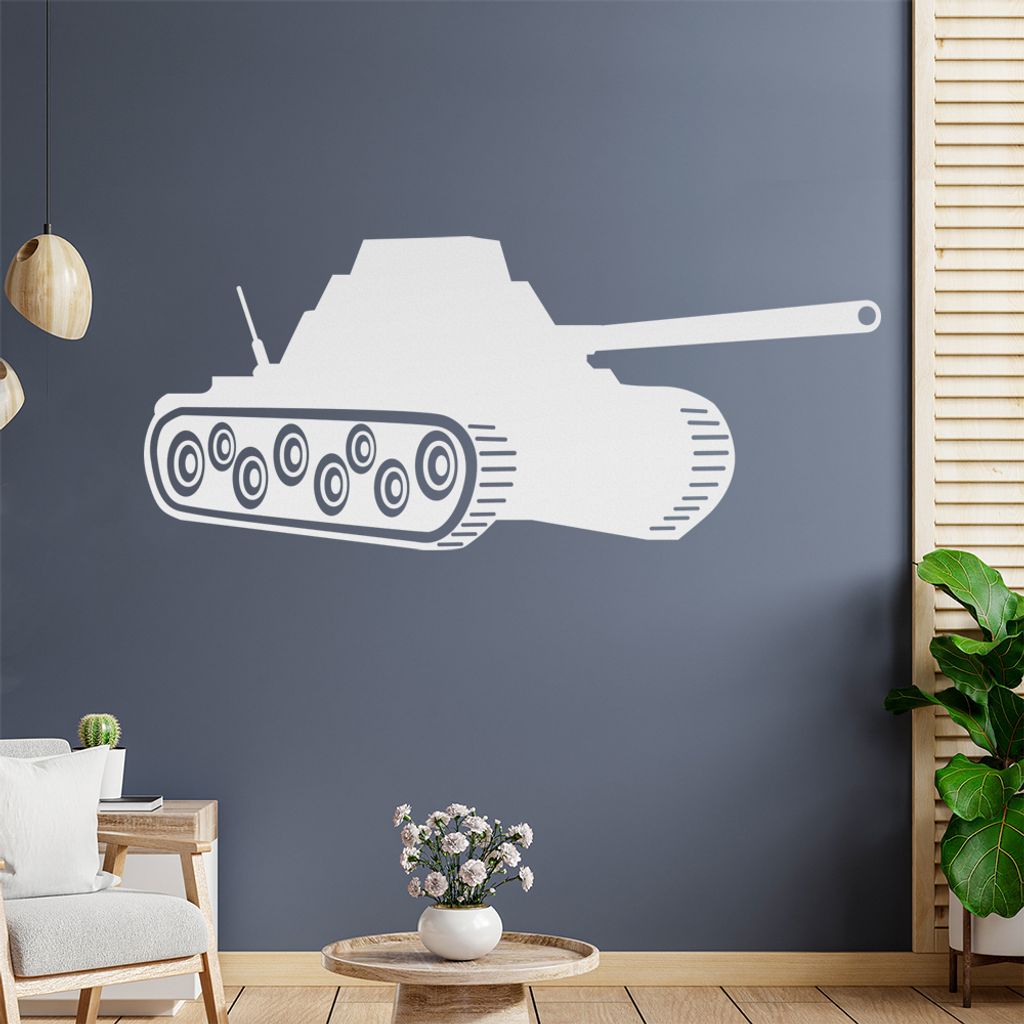 Panzer Krieg Panzerfahrer Wandtattoo Wandaufkleber Wall Sticker - Dekoration, Küche, Wohnzimmer, Schlafzimmer, Badezimmer