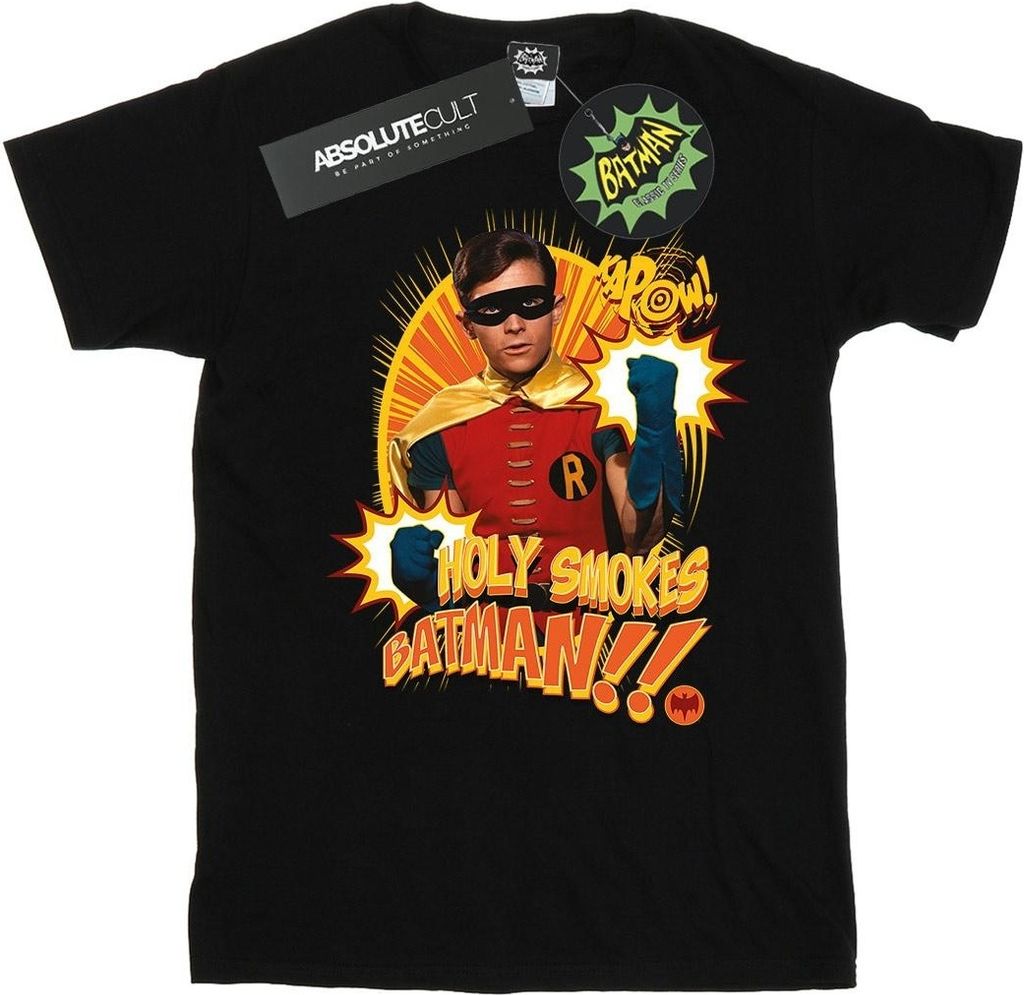 DC Comics - "Holy Smokes" T-Shirt für Damen BI14708 (L) (Schwarz)