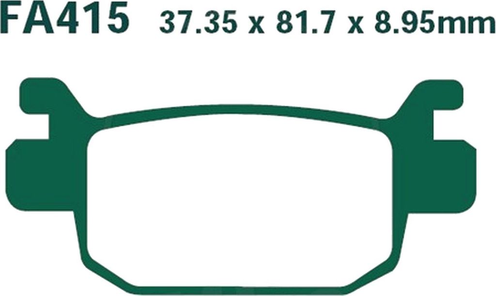 Bremsbeläge Hinterrad für Honda FES 125 S-Wing Baujahr 2007-2010 Bremsklotz von EBC - Neu