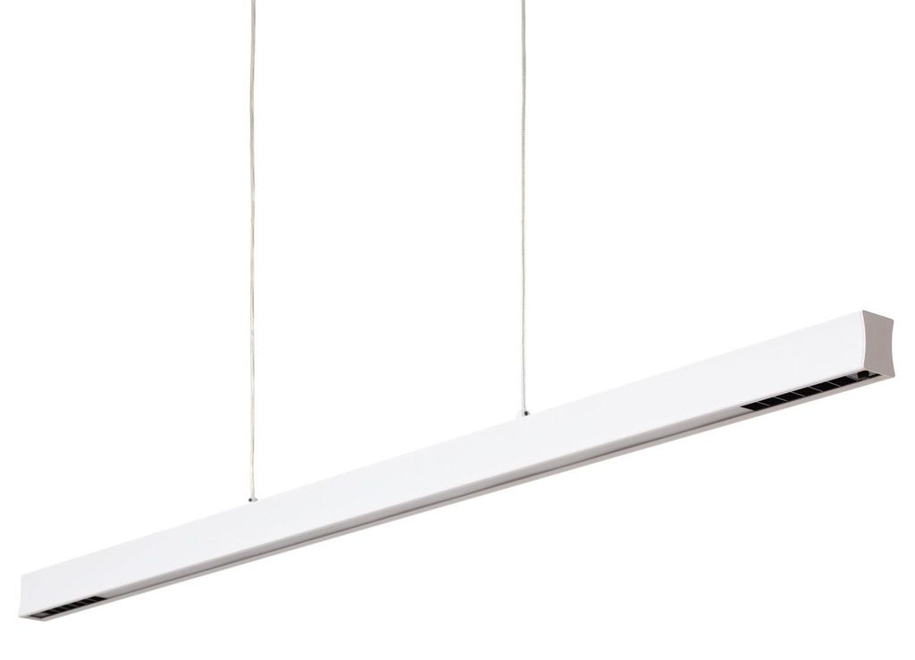 LED Pendelleuchte Lineal 42W Aluminium CCT Doppelseitige Beleuchtung Funky Chic Weiß Wählbar (Warm-Neutral) 2700K - 3500K - 4000K