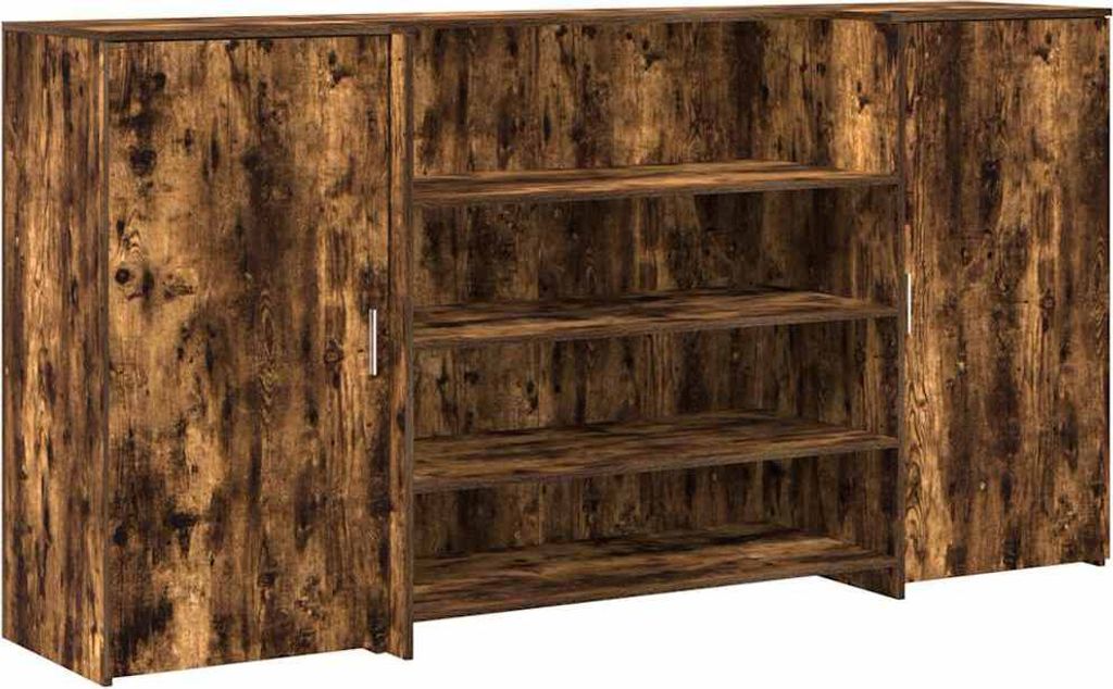 Empfangstheke Räuchereiche 200x50x103,5 cm Holzwerkstoff