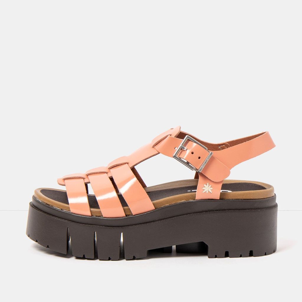 Art Sandalen Damen 2042 NAPPA SHINNY FLAMINGO / LEEDS Gemustert