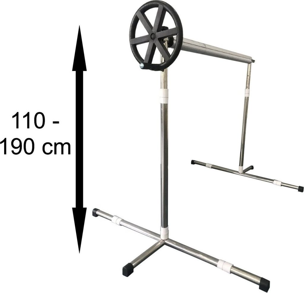 Aufroller für Aufstellbecken Höhenverstellbar 110-190 cm Produktbild 2