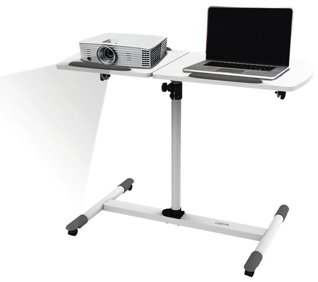 Support ordinateur portable et projecteur inclinable blanc max 10kg - 5