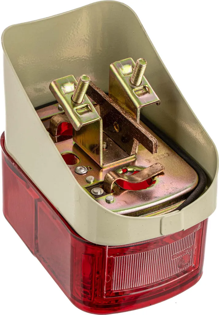 Feu arrière Angular rouge Simson SR4-4 Hawk avec cabochon renforcé 6V - 9