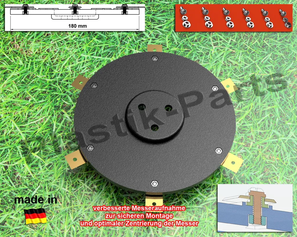 Miglior Disco Lama 6 Lame per Worx Landroid L1500 L2000 WR153E/WR155E