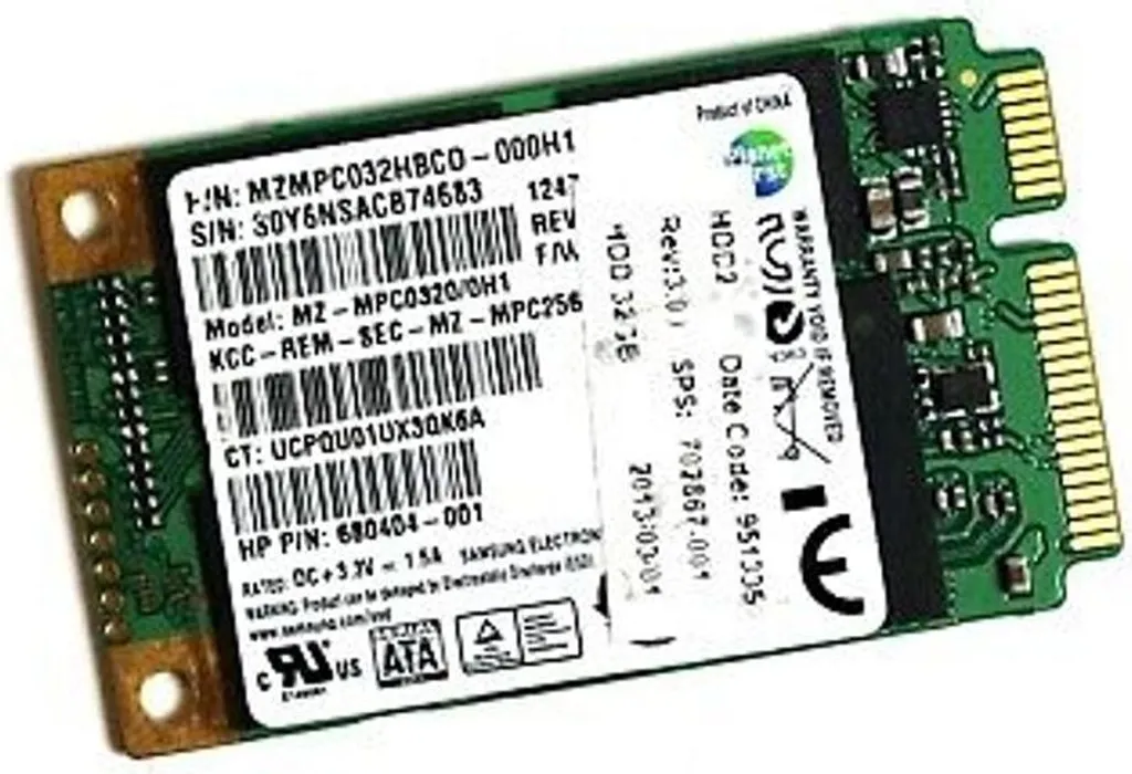 Réparer PC HP Lent avec le Disque SSD mSATA 32 Go 702867-001