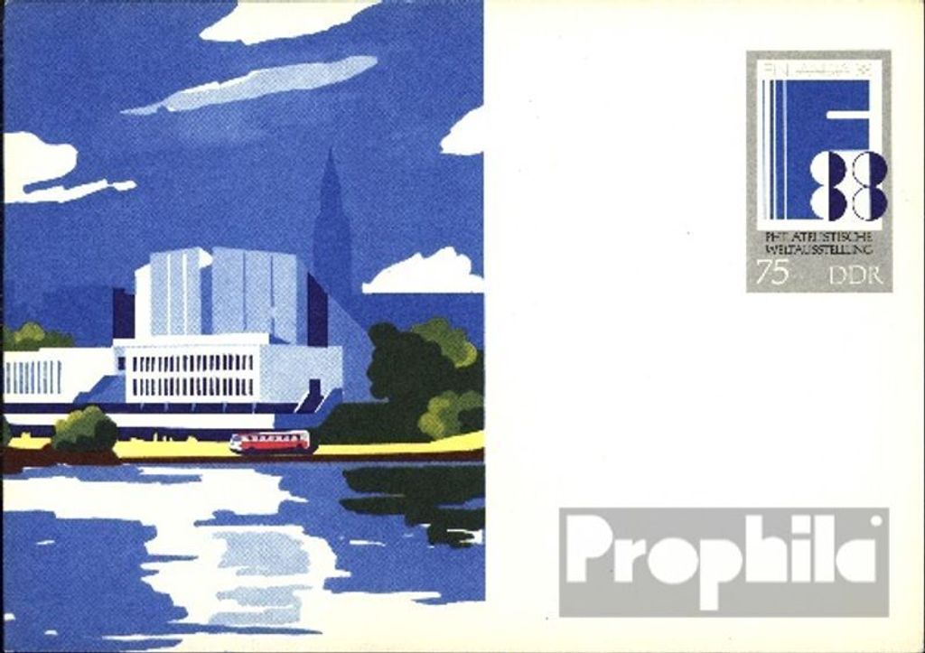 Belege Ganzsachen DDR 1988 P100 Amtliche Postkarte gefälligkeitsgestempelt FINLANDIA 1988