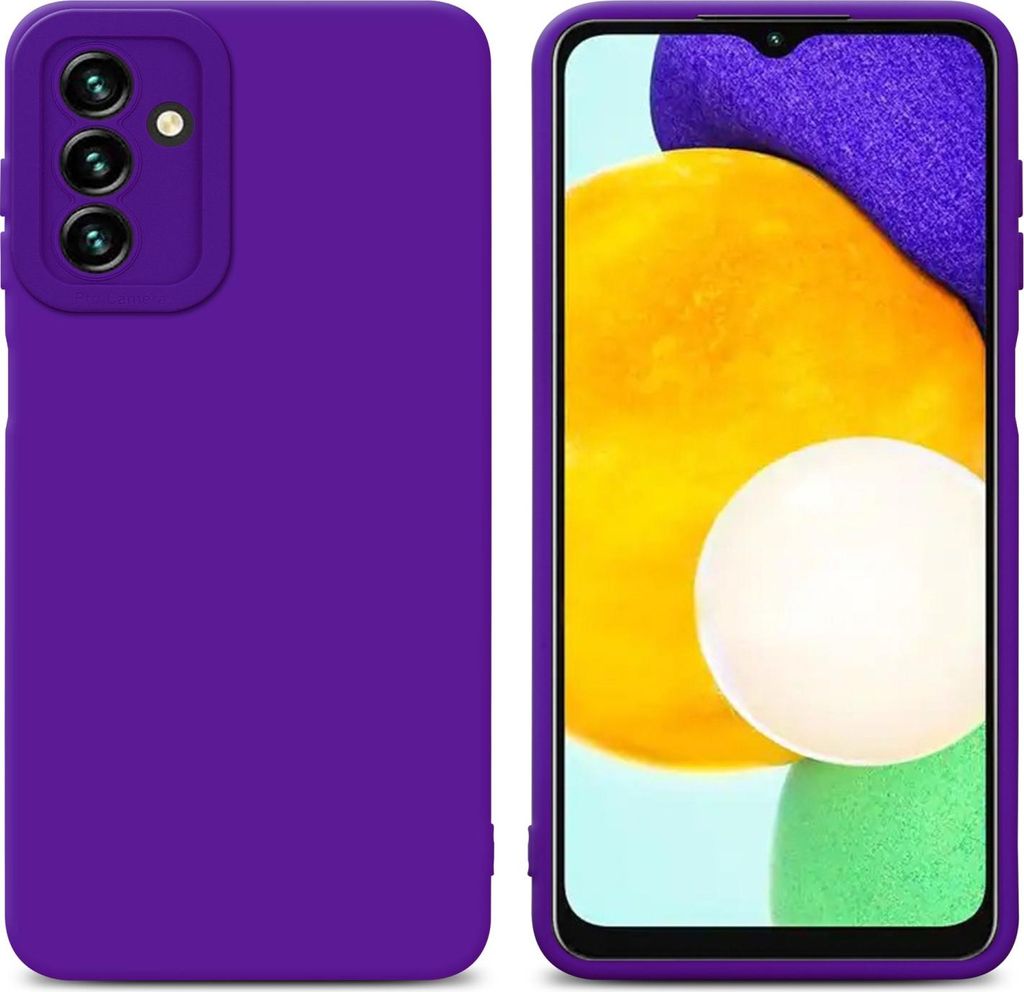 Cadorabo Hülle für Samsung Galaxy A13 5G Schutz Hülle in Lila TPU Silikon Etui Case Handyhülle