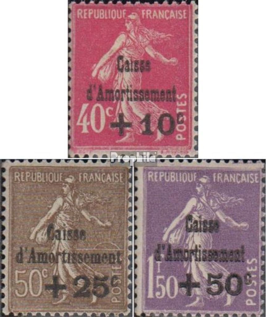 Briefmarken Frankreich 1930 Mi 252-254 (kompl.Ausg.) postfrisch Schuldentilgung