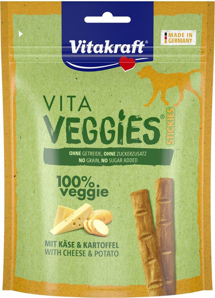 Vitakraft 58730, Snacks, Hund, Universal, Käse, Süßkartoffeln, 80 g, Zuckerfrei