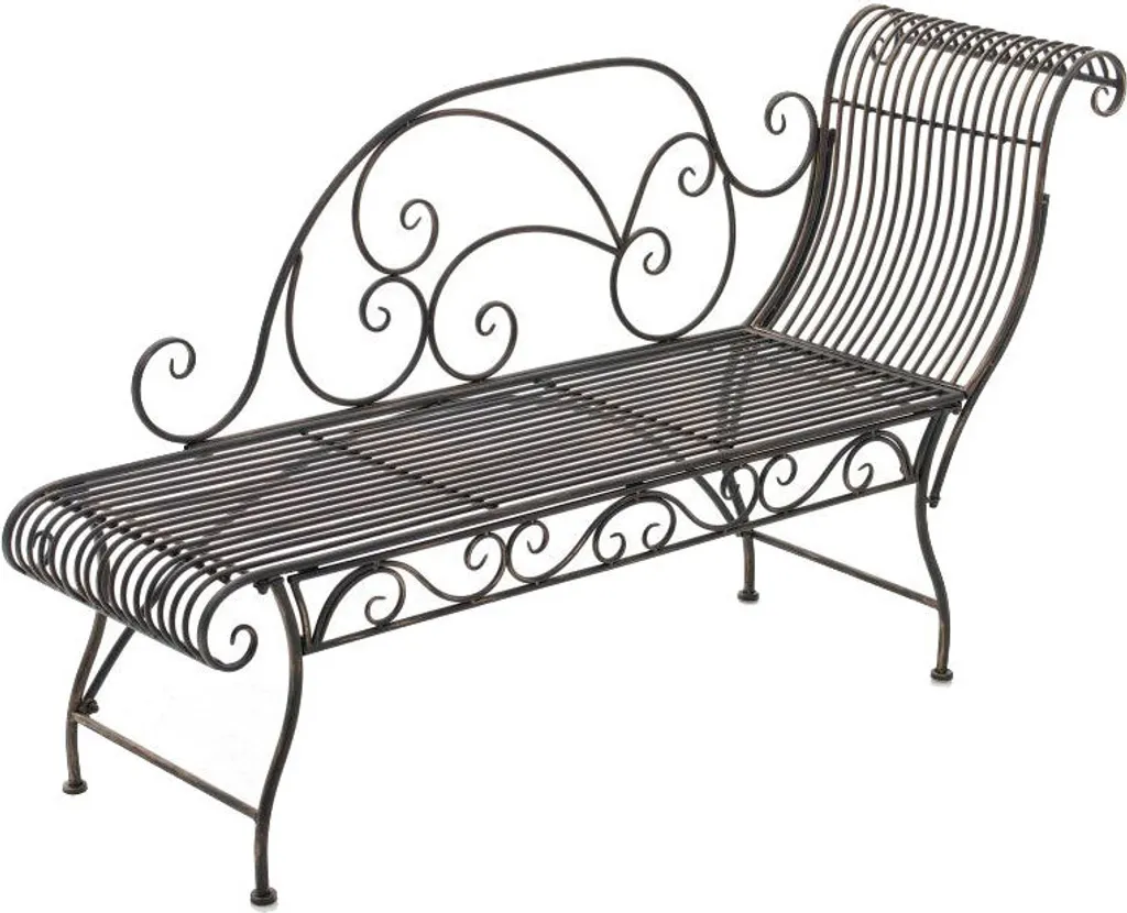 CLP Karma Panchina Retro Bronzo 156cm: Arredo Ferro Battuto di Lusso