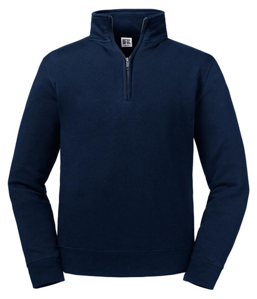 Russell - "Authentic" Sweatshirt mit kurzem Reißverschluss für Herren LT5618 (4XL) (Dunkelblau)