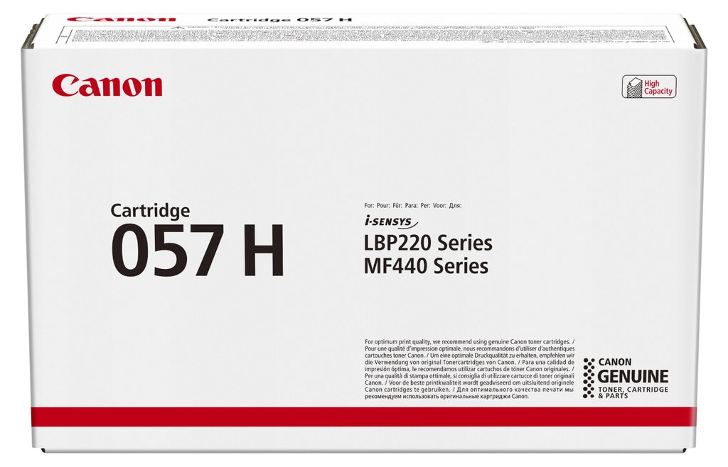 Canon i-SENSYS 057H, 10000 stron(y), Czarny, 1 szt. Zdjęcie produktu 