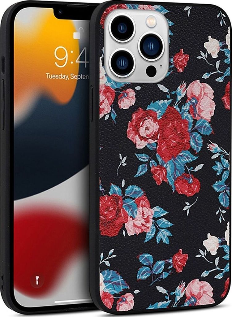 Mobigear Flowers iPhone 14 Plus Hülle Hardcase Backcover - Model 2