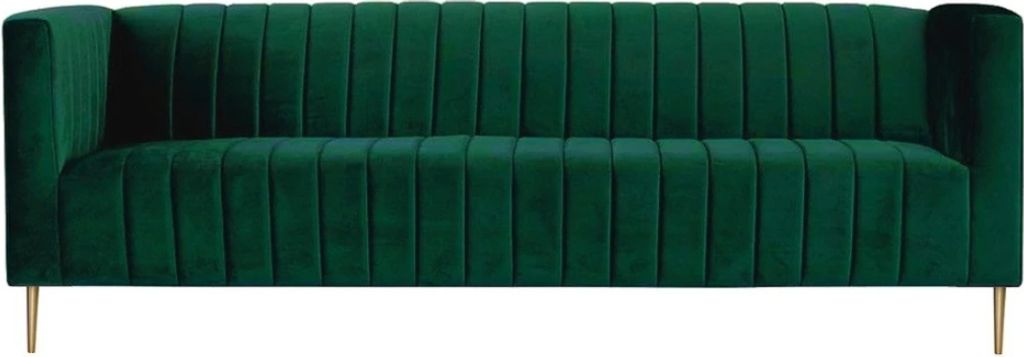 Dreisitzer Grün Sofa Stoff Wohnzimmer Design Couchen Polster Sofas xxl big neu