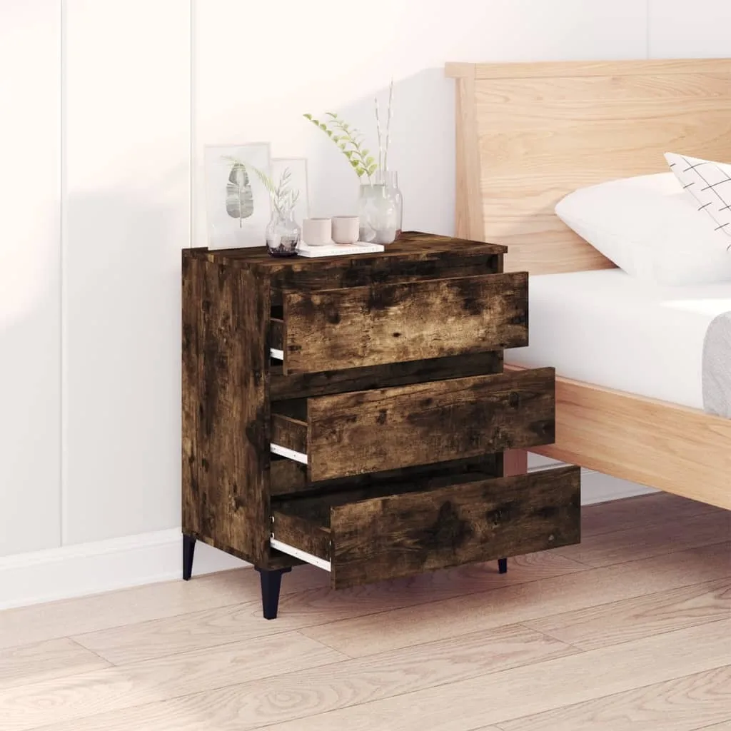 Credenzina Salvaspazio SYFAX™ Rovere Fumo 60x35x70 cm in Multistrato - 3