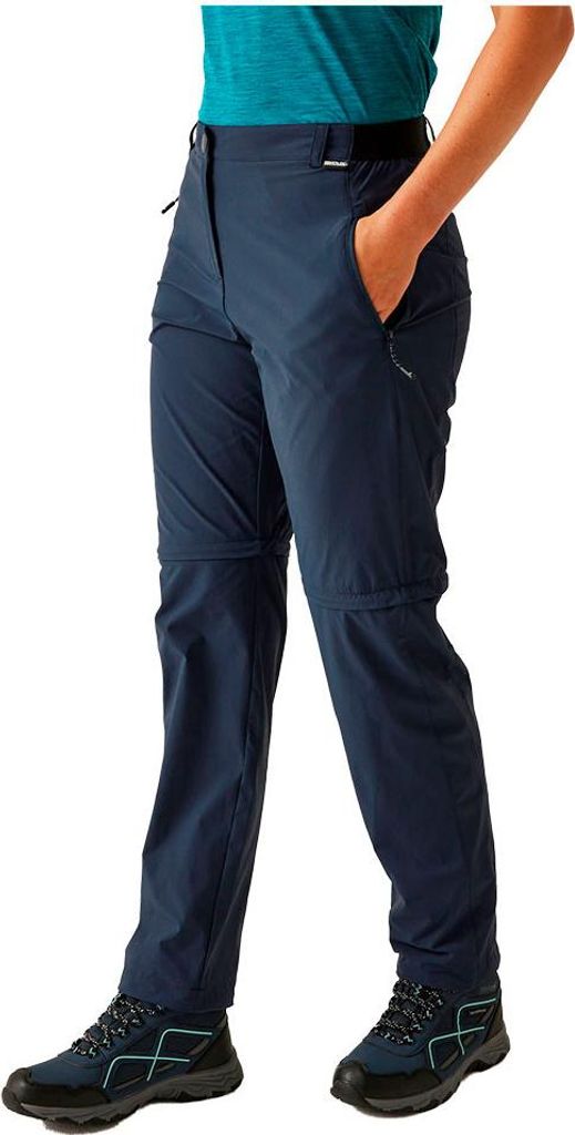Regatta Travel Light Zip Off Ii Hosen Blau 20 / Regular Damen Blau 20