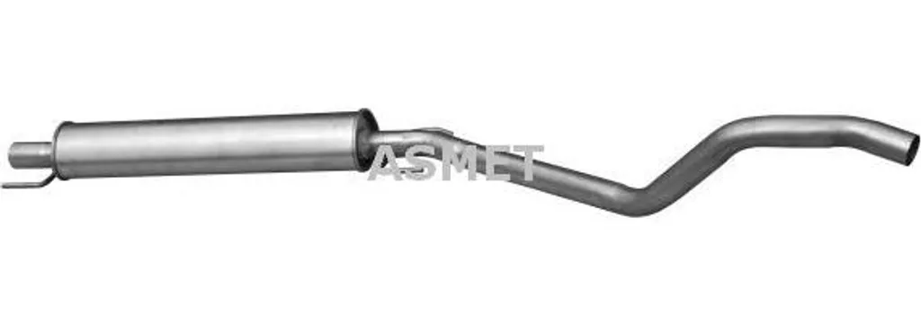 Silencieux central ASMET 5222 compatible avec Astra H d'Opel