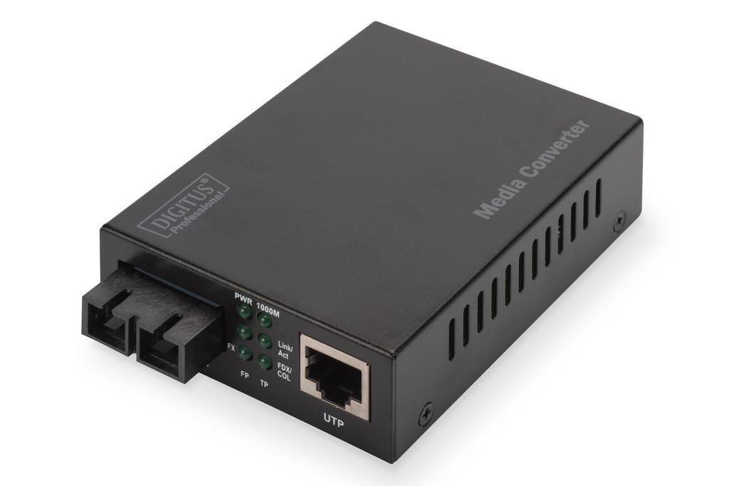 DIGITUS Medienkonverter, MM 10/100/1000Base-T zu 1000Base-SX