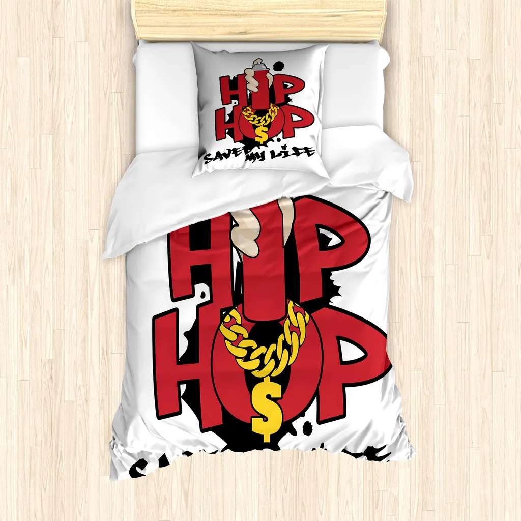 Vivi la tua Passione: Copripiumino ABAKUHAUS Hip Hop Vermiglio - 1