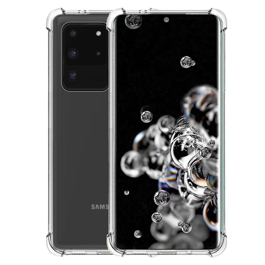 Smartphonica TPU Hartschalenetui für Samsung Galaxy S20 Ultra stoßfest transparent