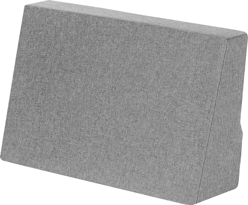 Pillows24 - Palettenkissen mit abnehmbarem Bezug - Seitenkissen | Polster für Europaletten 120x80 Sofa - Wasserfest - Outdoor/Indoor | Dunkelgrau