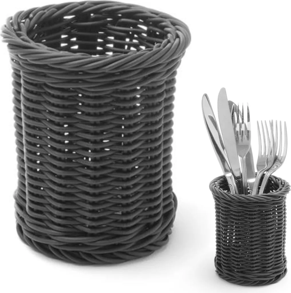 Range-couverts cylindrique noir HENDI Ø100mm idéal pour buffet et table - 4