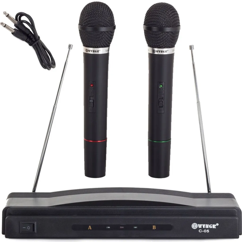 Verk 01058 Set Karaoké 2x C05 avec Micros Sans Fil et Enceinte Nomade