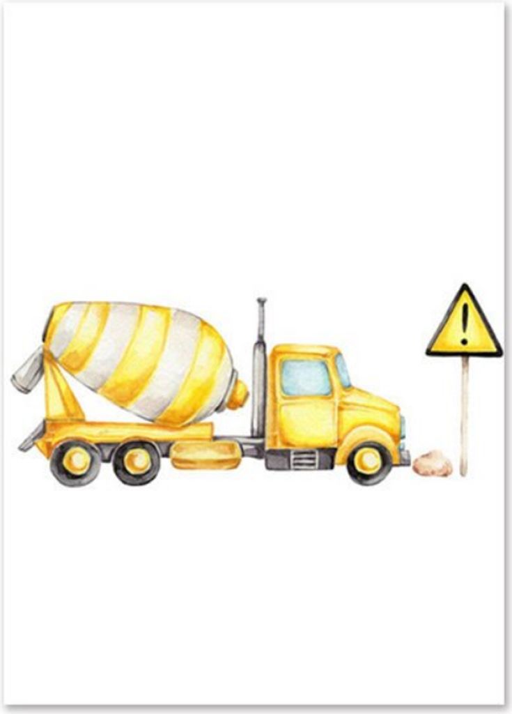 TPFLiving Kunstdruck LW-1041 (OHNE RAHMEN) Poster - Leinwand - Wandbild - Hochauflösender Giclée-Druck, langlebig und hochwertig - Lastwagen, Bag...