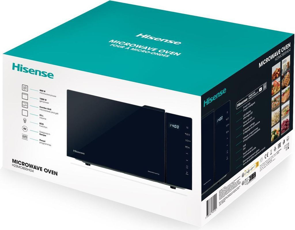 Hisense H23MOBS5HG4 Four à micro-ondes 800W 23L Image du produit 