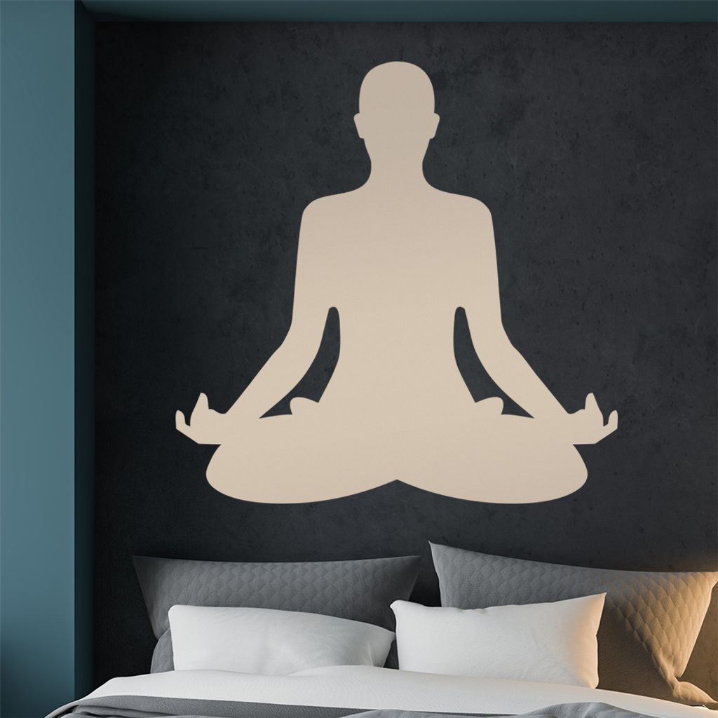 Yoga Buddha-Natur Wandtattoo Wandaufkleber Wall Sticker - Dekoration, Küche, Wohnzimmer, Schlafzimmer, Badezimmer