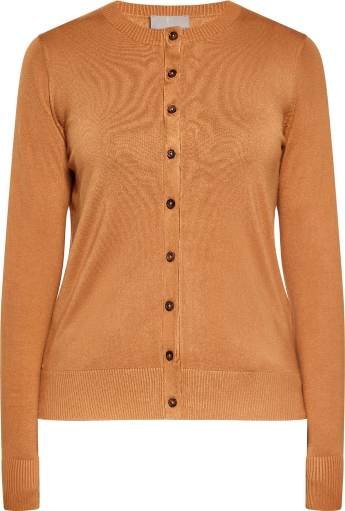 RISA damen strickjacke - kamel, XL