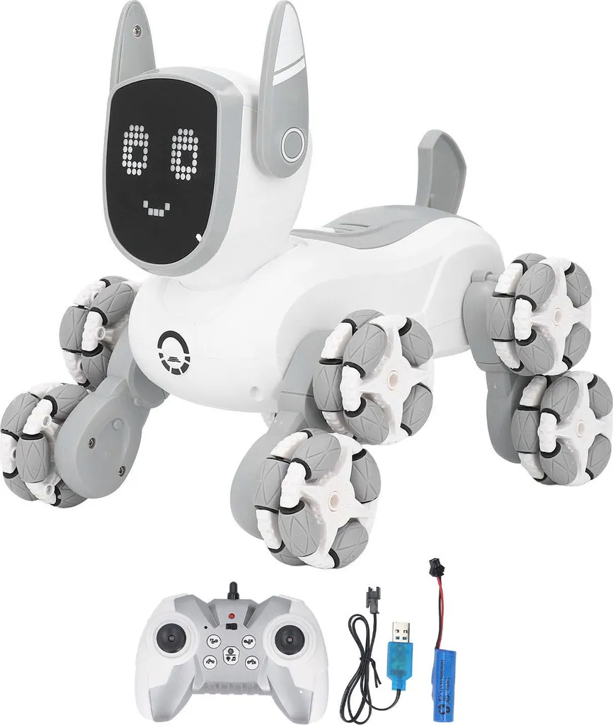 Robot chien télécommandé rechargeable : fini la panne de pile