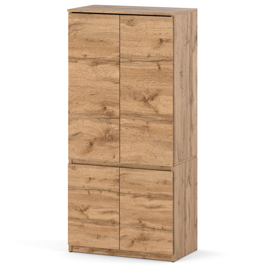 Szafa 80 cm Dąb Wotan Garderoba Modułowa Bezuchwytowa Zdjęcie produktu 